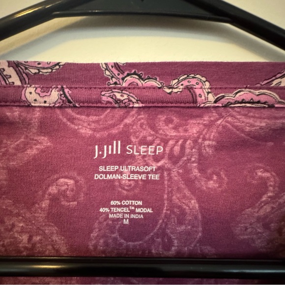 J. Jill Paisley Long Sleeve shirt and pants pajama set - Picture 2 of 6